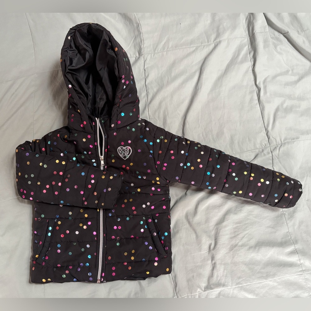 Body Glove Black Jacket with Multicolor Dots Size 6X EUC Unused